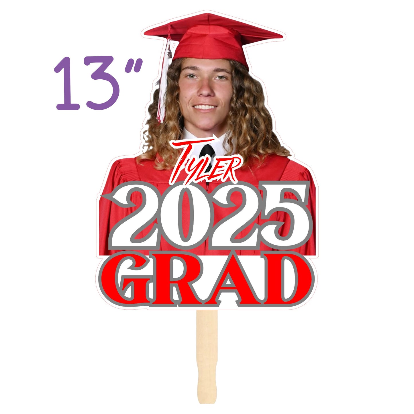 LAMINATED GRAD ON A STICK - CUSTOM
