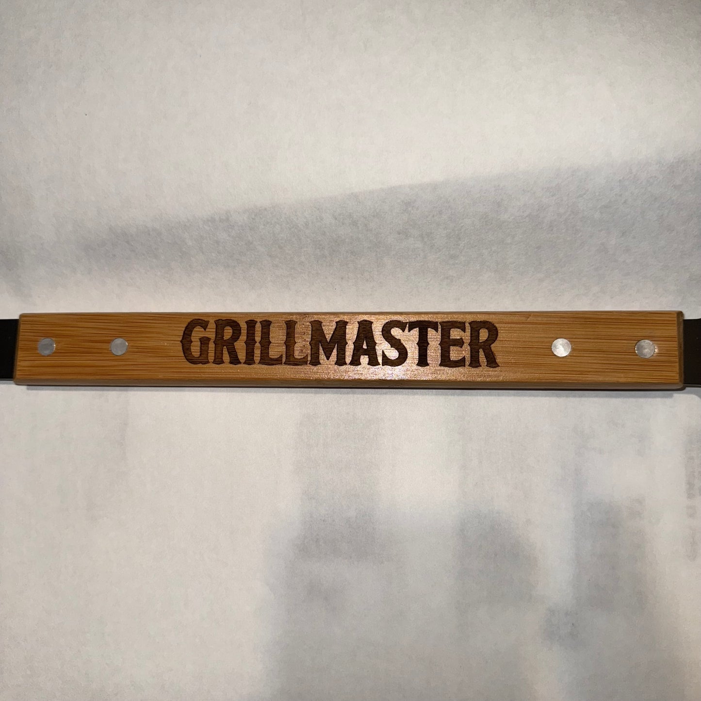 ENGRAVED - 19 1/4" Bamboo Barbeque Spatula with Bottle Opener