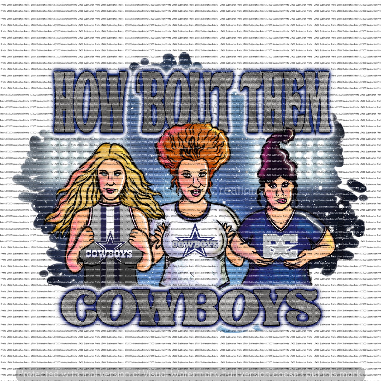 COWBOYS HOCUS POCUS - SUBLIMATION PRINT TRANSFER