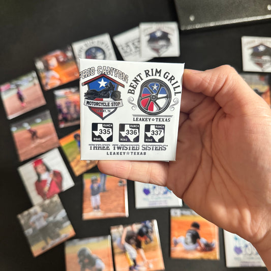 2.5"x2.5" Custom Square Photo Magnets