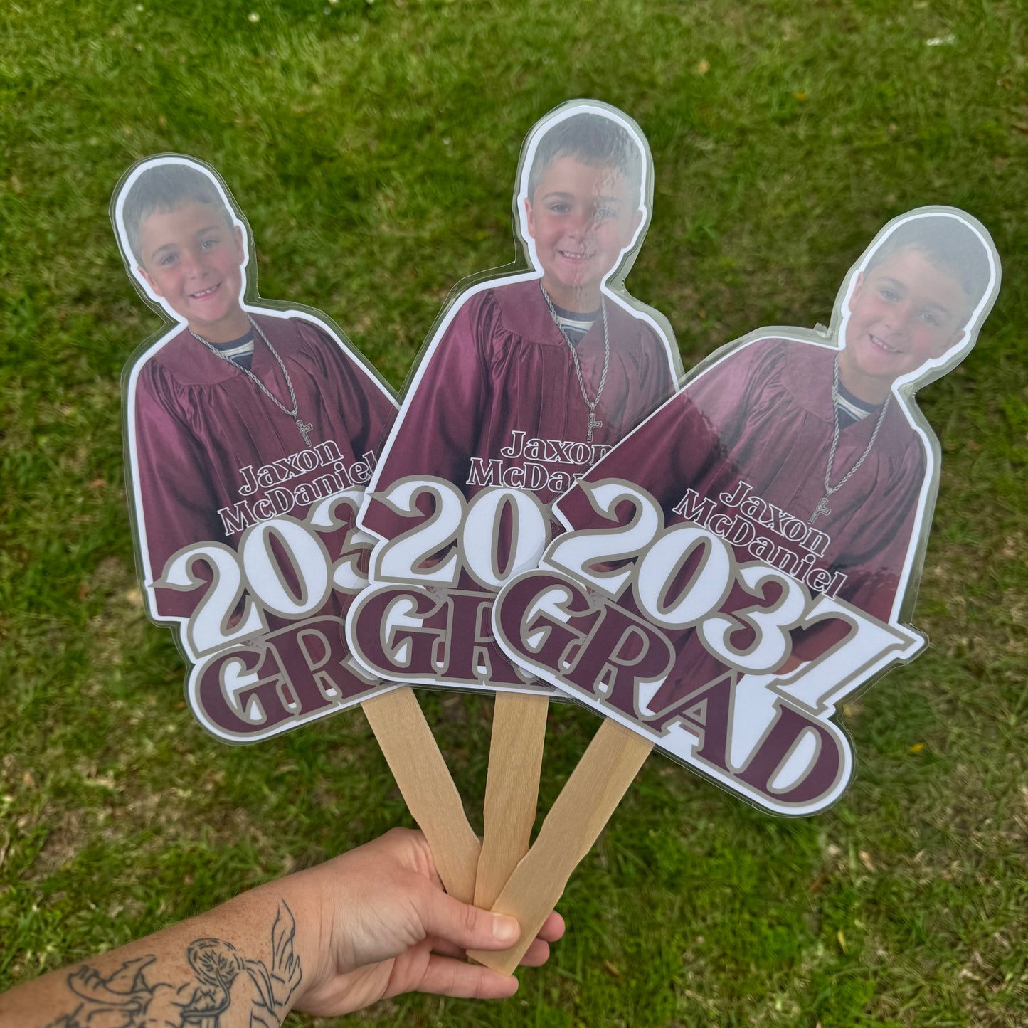 LAMINATED GRAD ON A STICK - CUSTOM