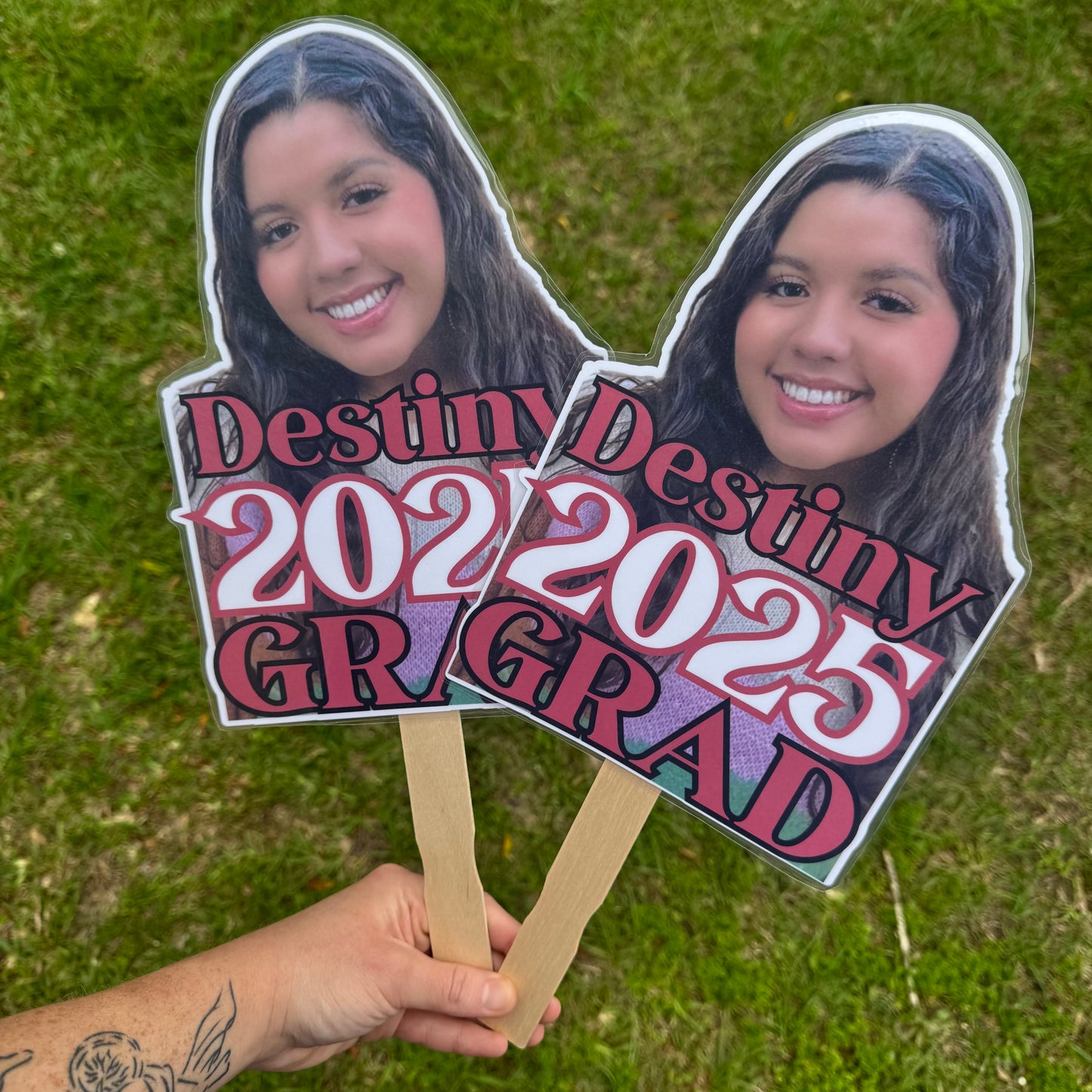 LAMINATED GRAD ON A STICK - CUSTOM