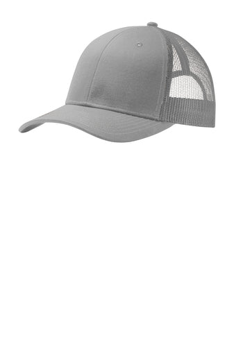 WOLFE PACK HAT -- Port Authority Snapback Trucker Hat *SIMILAR STYLE TO RICHARDSON 112 HATS* with Custom Leatherette Patch