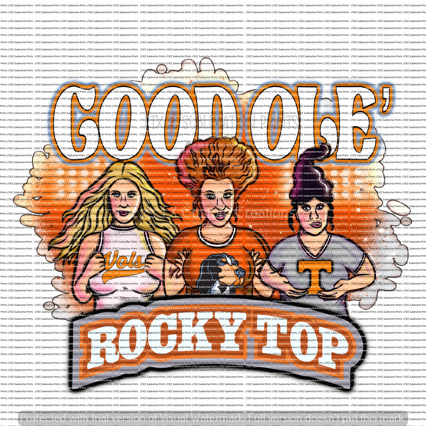 TENNESSEE ROCKY TOP VOLS HOCUS POCUS - SUBLIMATION PRINT TRANSFER