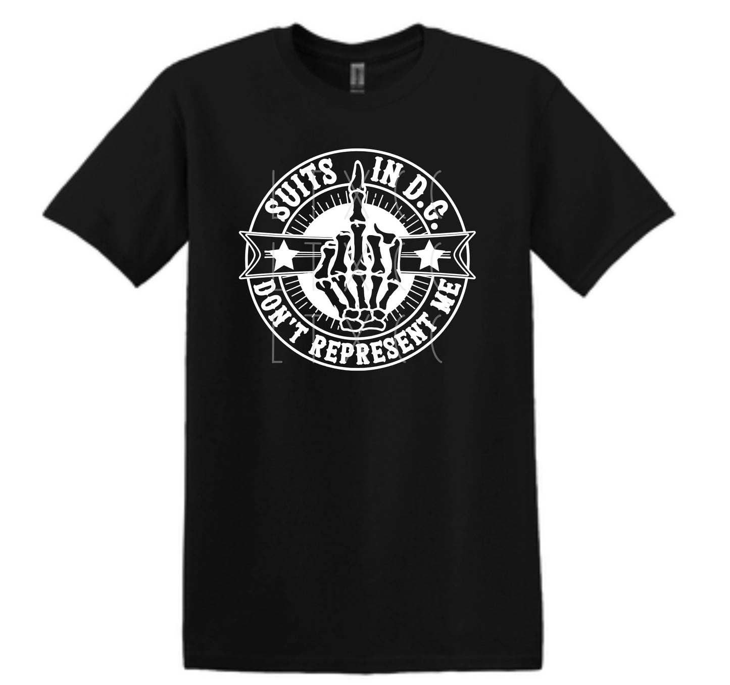 SUITS IN DC DON'T REPRESENT ME T-SHIRT