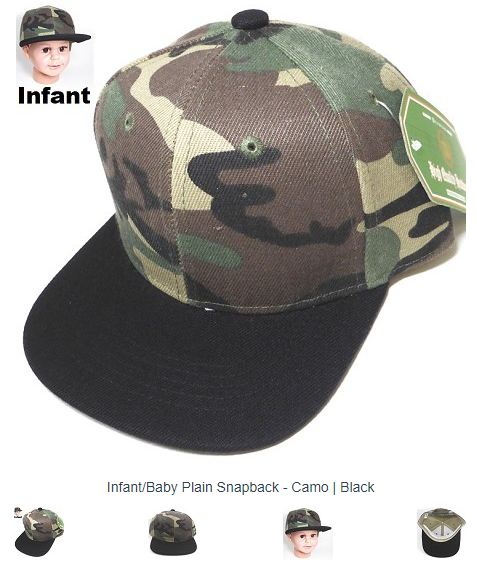 INFANT/TODDLER SNAPBACK HATS WITH CUSTOM LEATHERETTE HAT PATCH