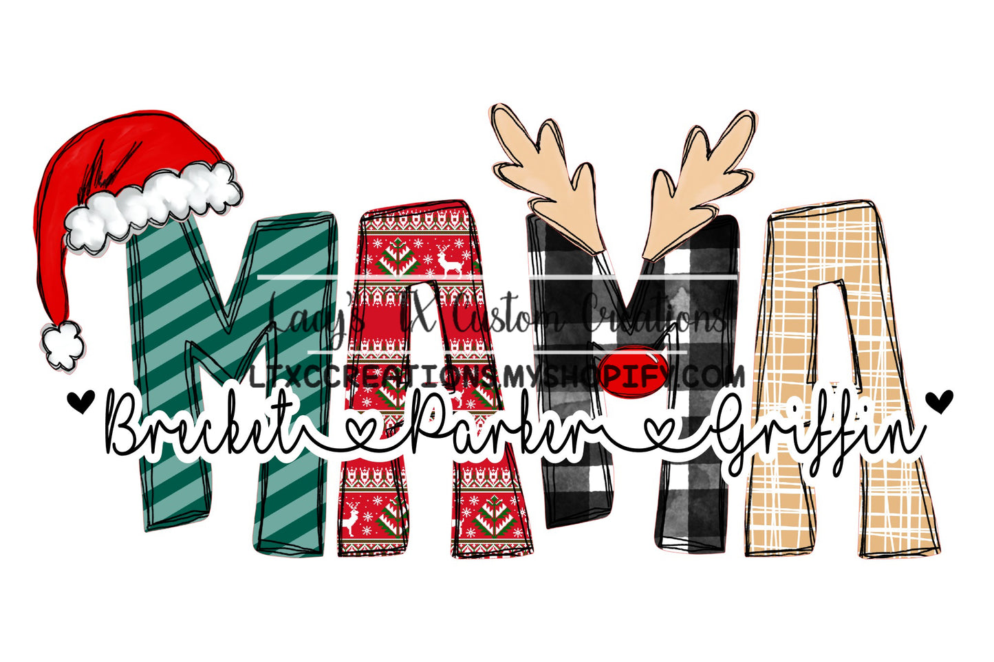 Custom Christmas Name Design