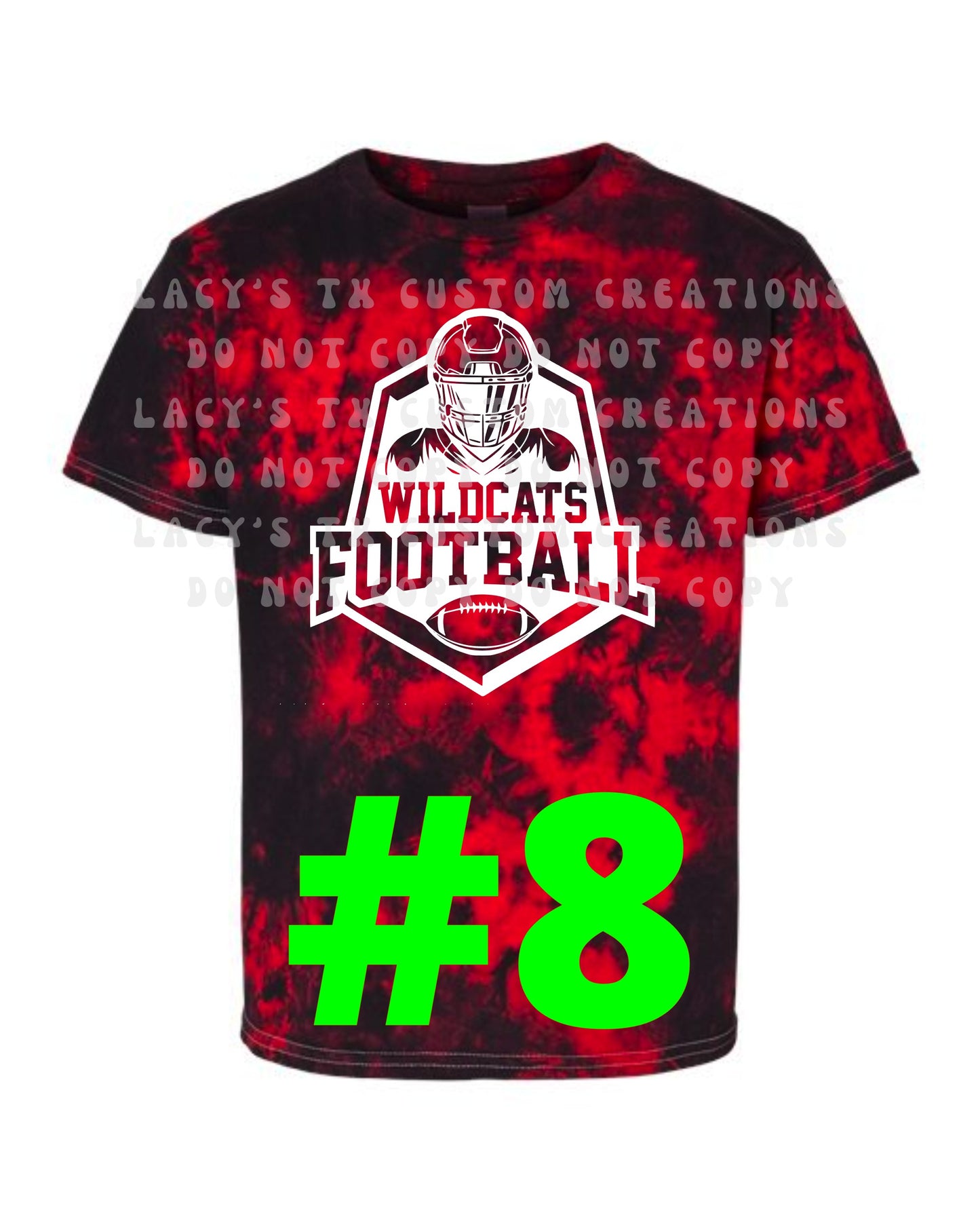 YOUTH WILDCAT TIE DYE TEES - PRE-ORDER - 7-14 DAY TURN AROUND TIME AFTER PRE-ORDER CLOSES TUESDAY, OCT. 11TH