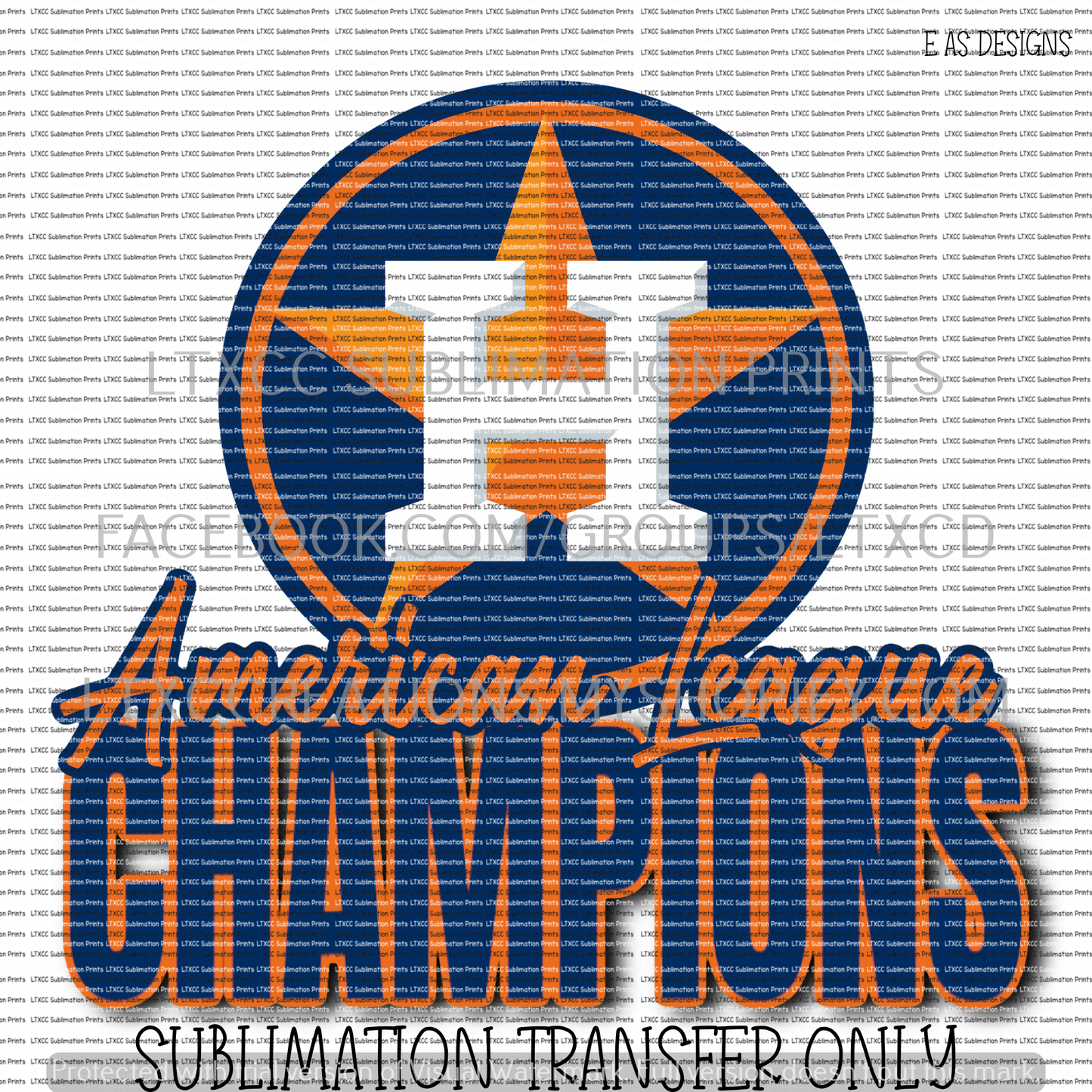 A S T R O S American League Champions - SUBLIMATION PRINT TRANSFER