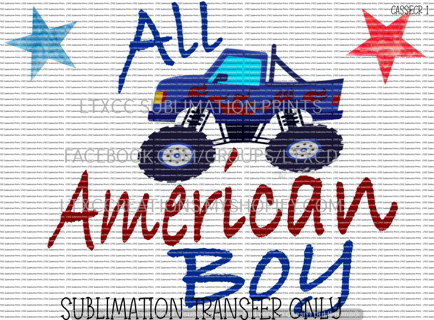 ALL AMERICAN BOY - SUBLIMATION PRINT TRANSFER