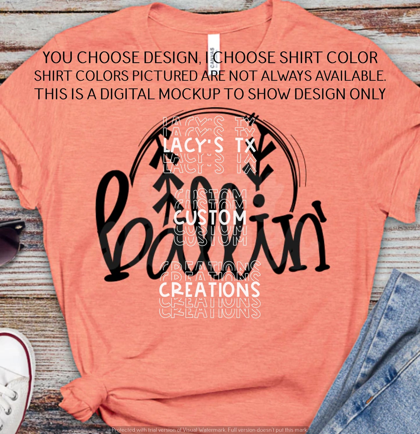 SHIRT SALE! YOU pick design, I PICK SHIRT COLOR - SCREEN PRINT SHIRTS!
