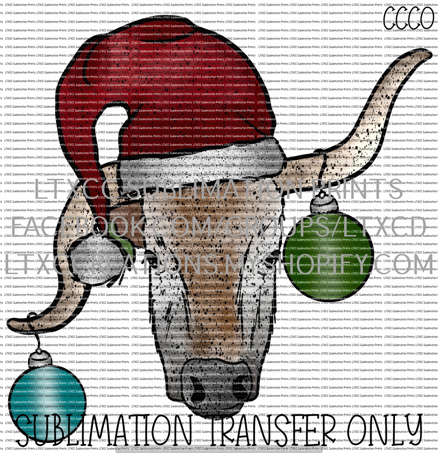 Christmas Switch Horns - SUBLIMATION PRINT TRANSFER