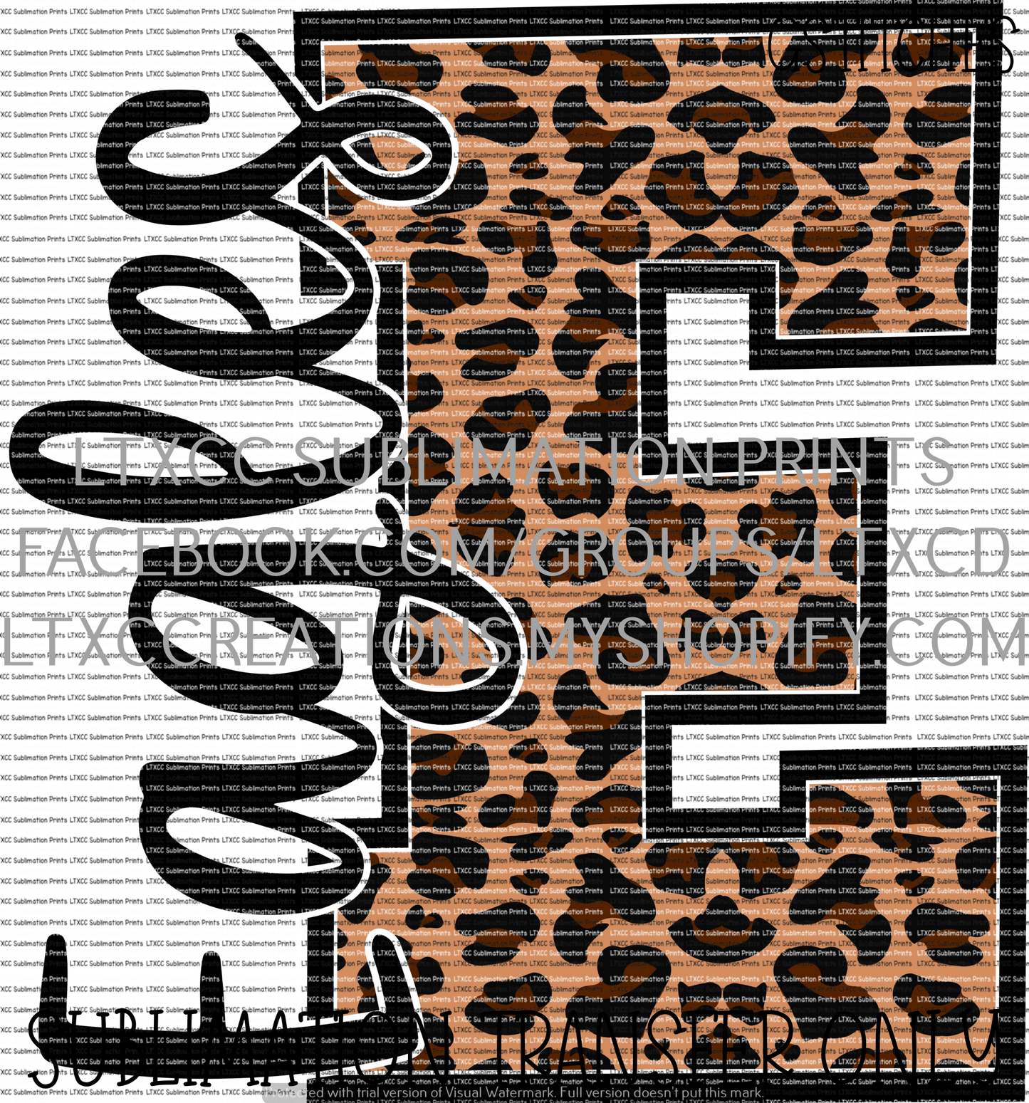 Eagles Leopard - SUBLIMATION PRINT TRANSFER