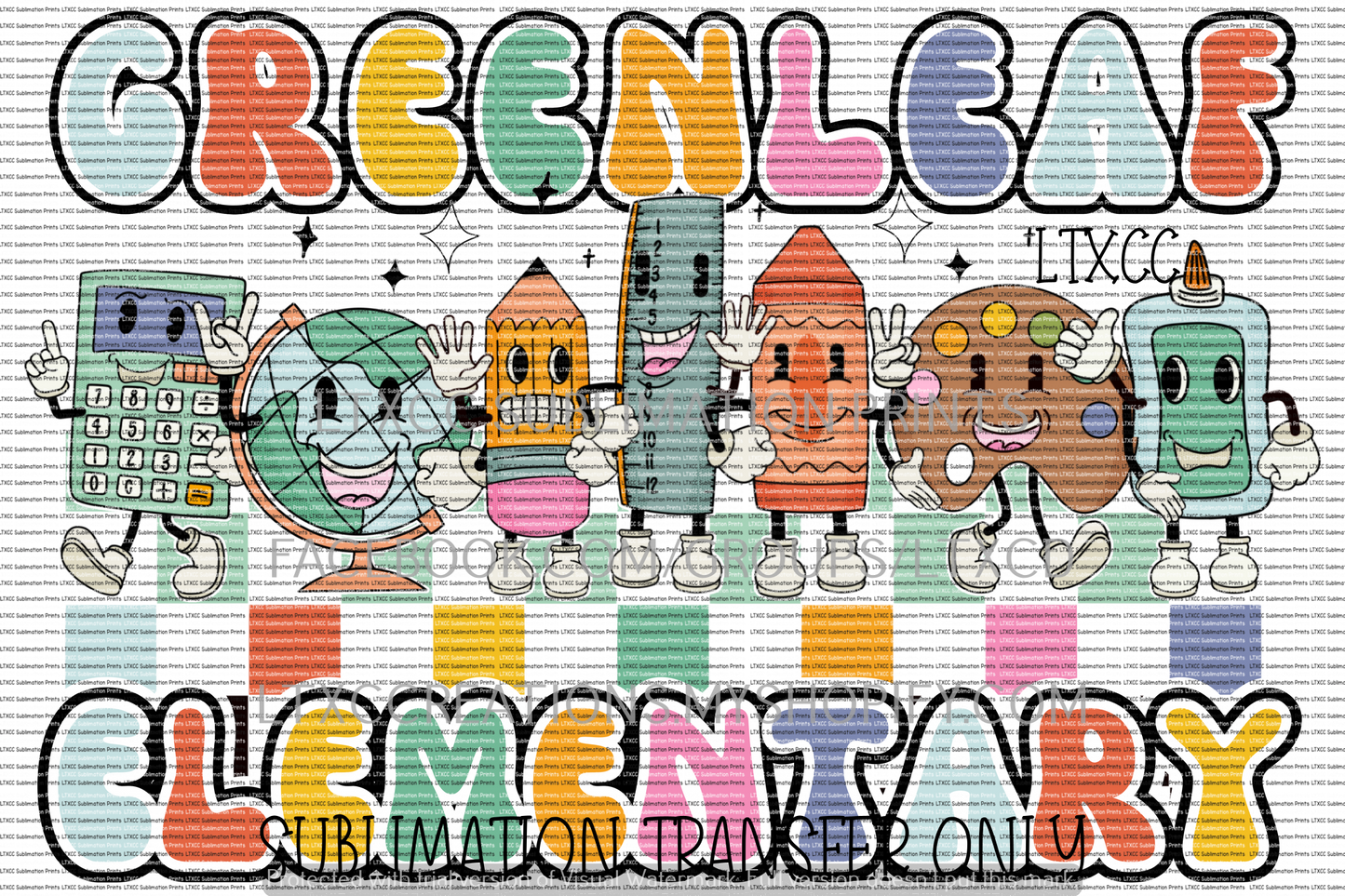 CUSTOM SCHOOL DESIGN - SUBLIMATION PRINT TRANSFER ONLY