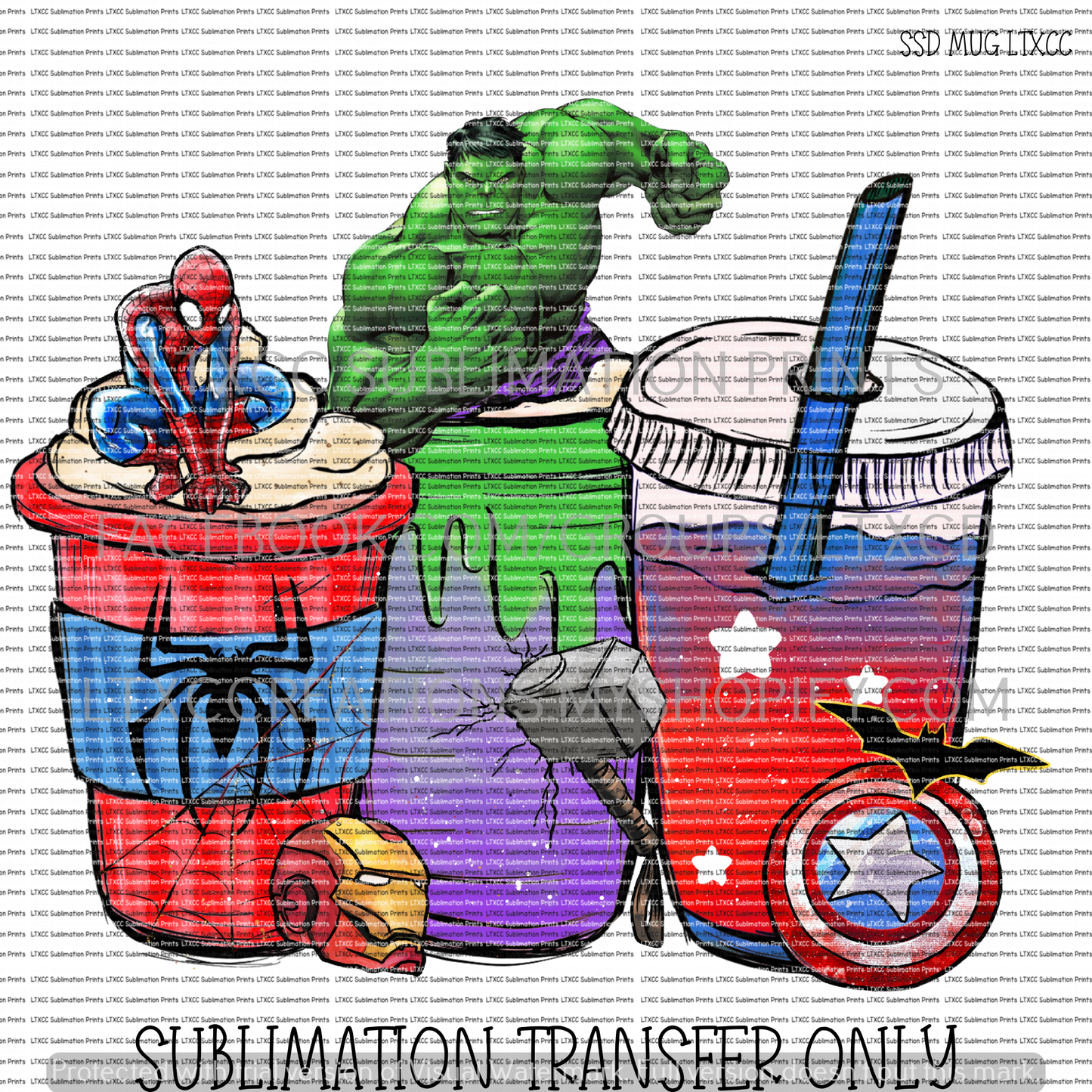 HEROES - SUBLIMATION PRINT TRANSFER