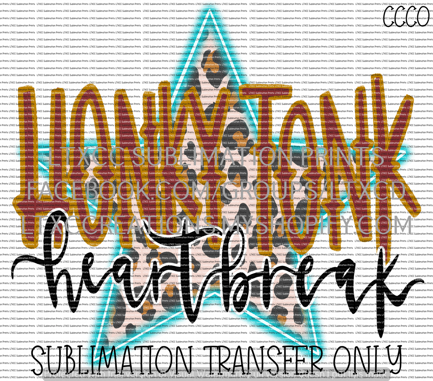 Honky Tonk Heartbreak - SUBLIMATION PRINT TRANSFER