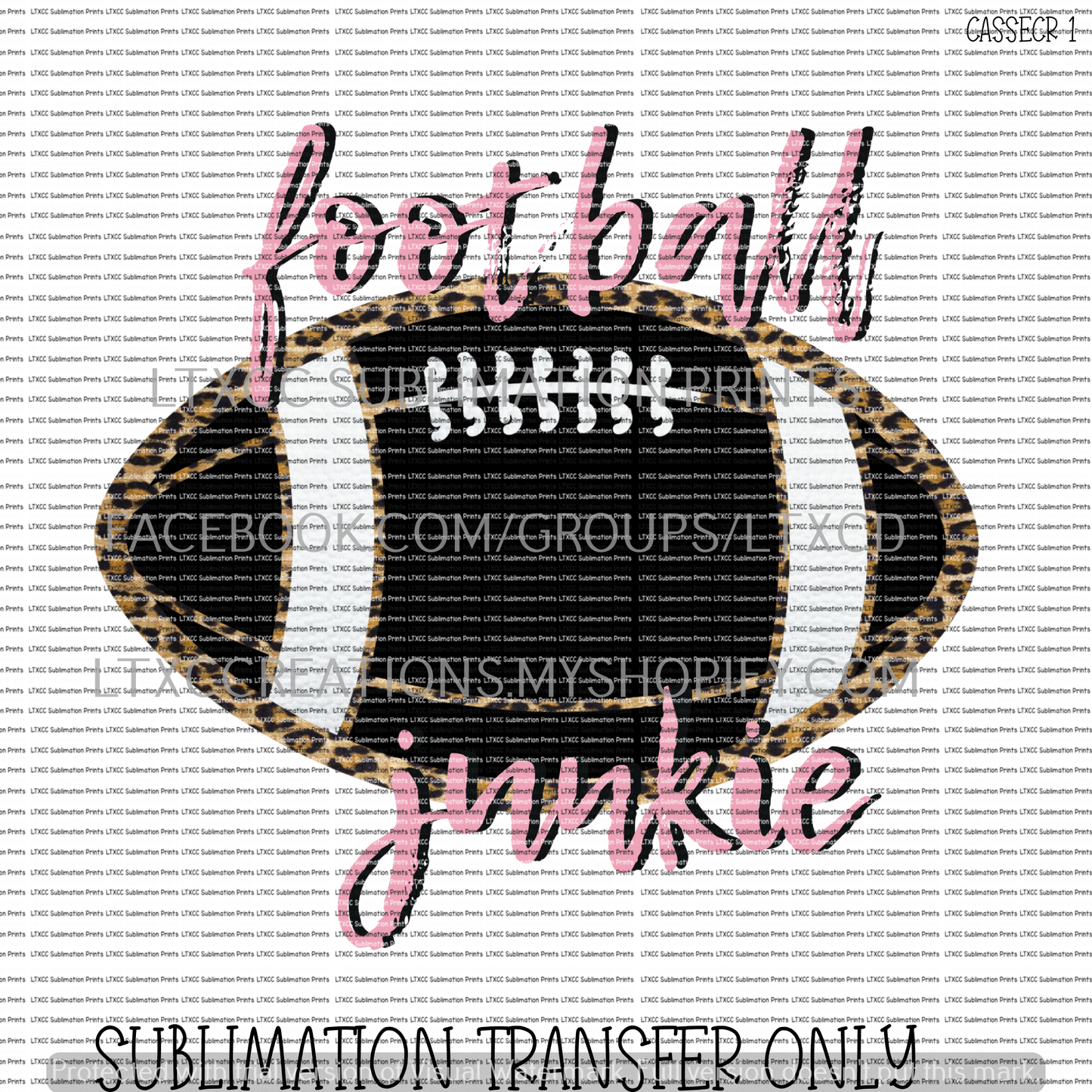 FOOTBALL JUNKIE - SUBLIMATION PRINT TRANSFER