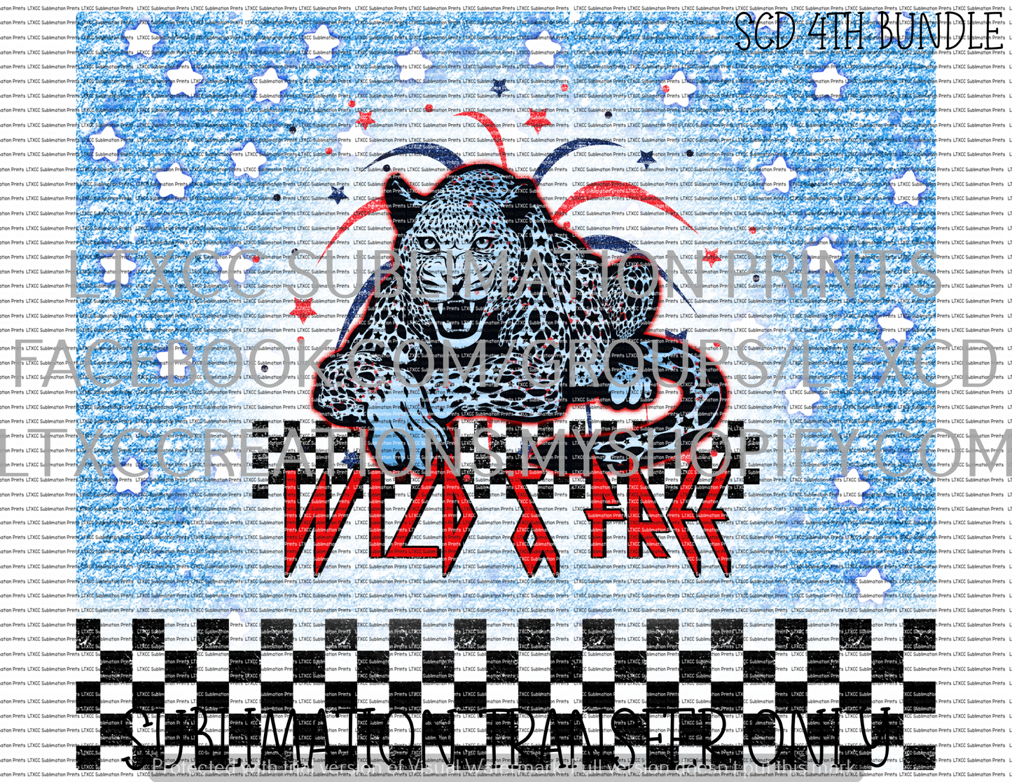 WILD AND FREE - TUMBLER PRINT SUBLIMATION PRINT TRANSFER