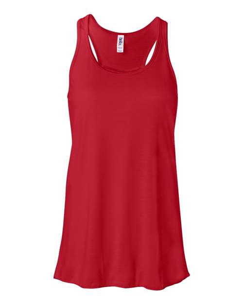 CUSTOM SOFTBALL Women's Flowy Racerback Tank - 8800 - BELLA + CANVAS