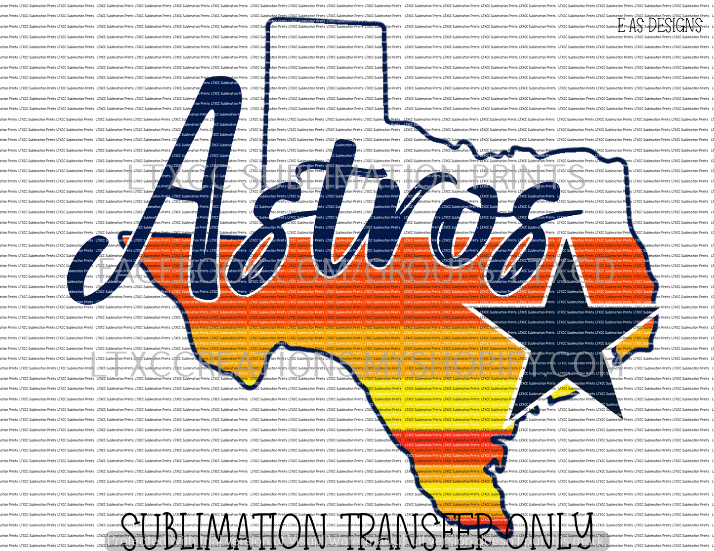 OLD SCHOOL A S T R O S - SUBLIMATION PRINT TRANSFER