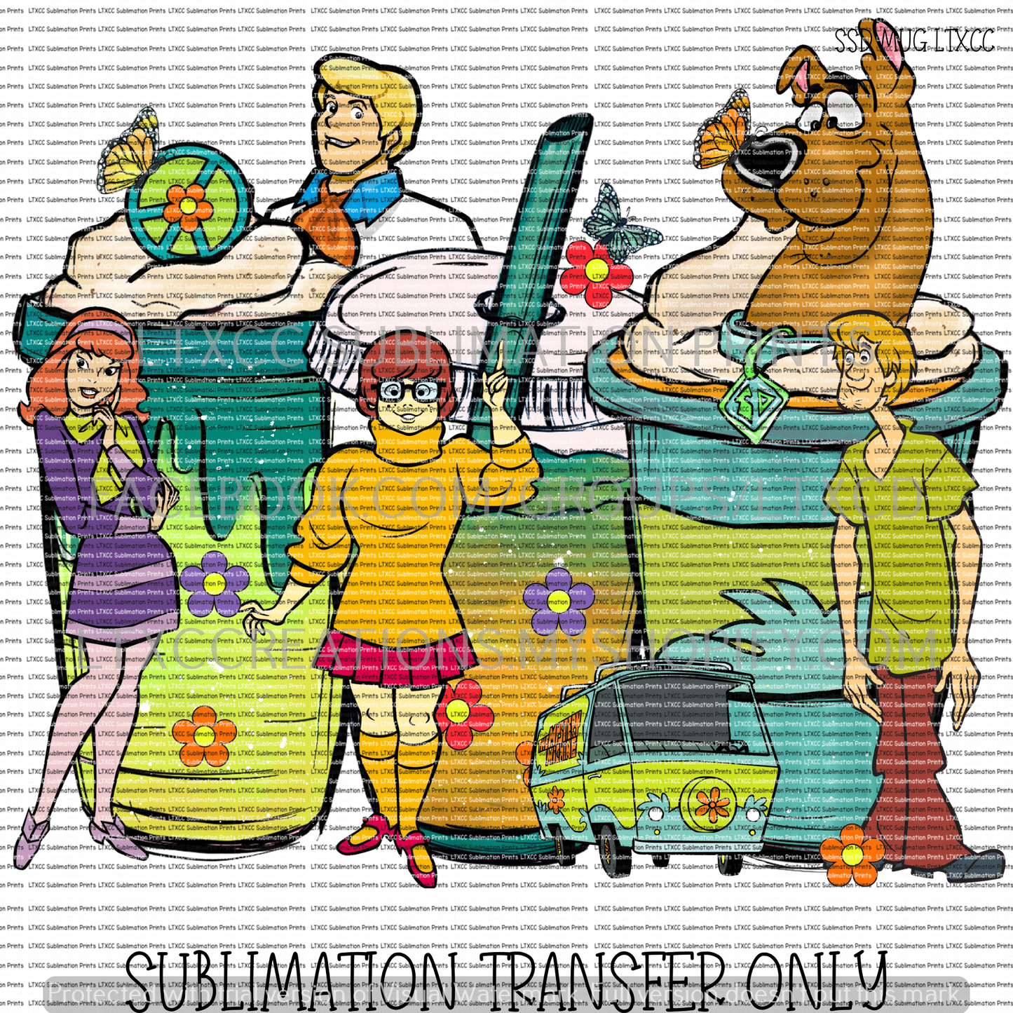 S C O O B Y D O O - SUBLIMATION PRINT TRANSFER