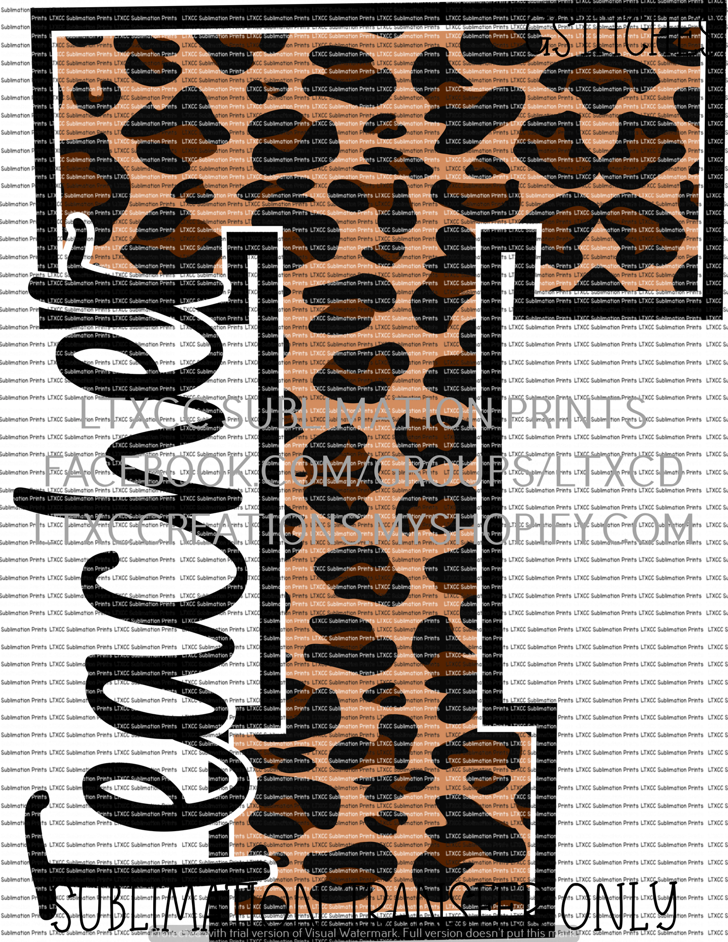 Teacher Leopard - SUBLIMATION PRINT TRANSFER