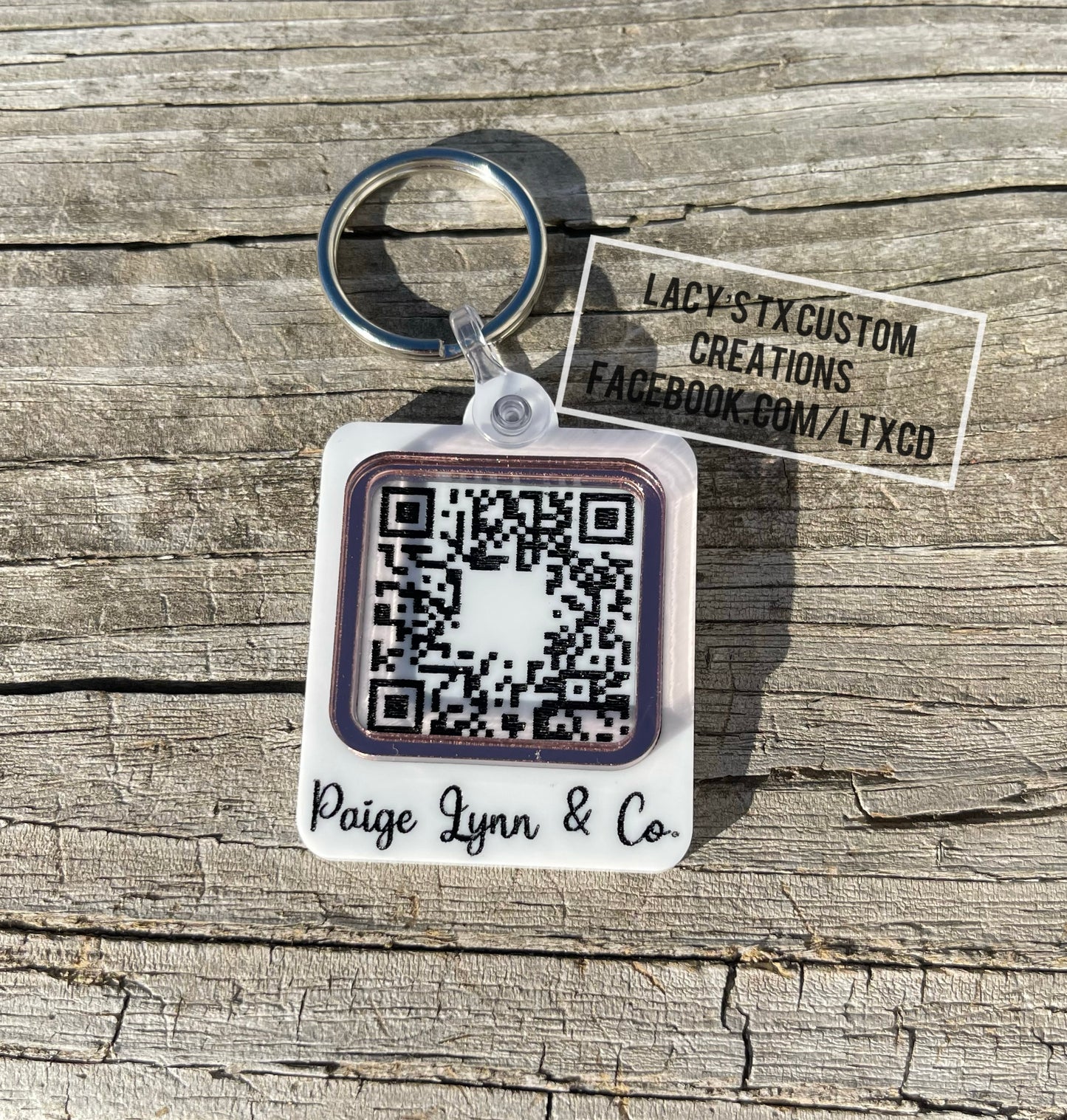 Custom QR Code Keychain