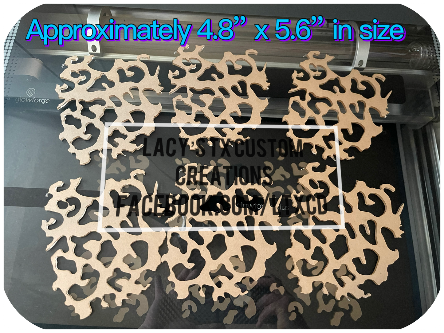 Leopard Acrylic Stencil Patch