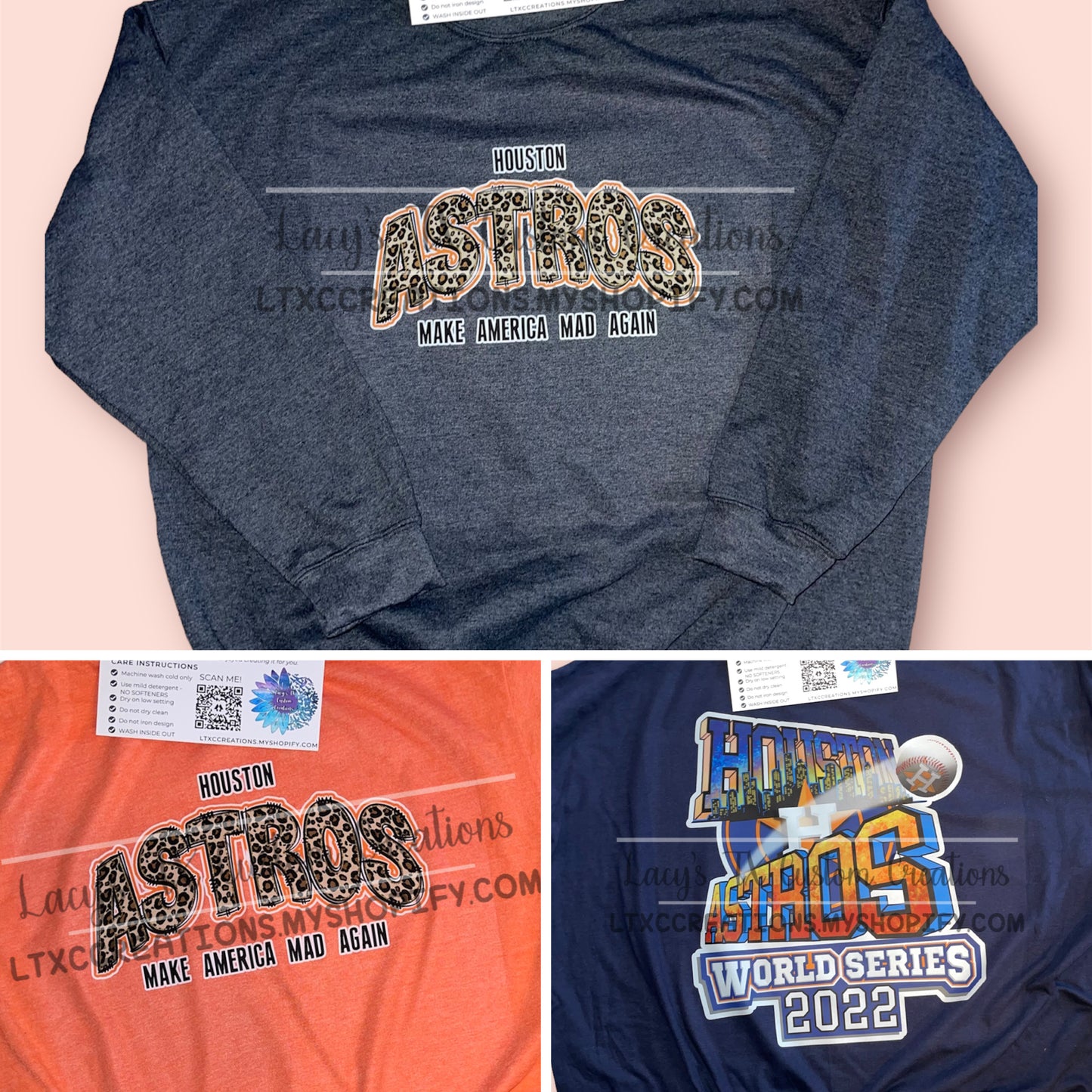 A S T R O S - DTF TRANSFERS! Limited quantities!