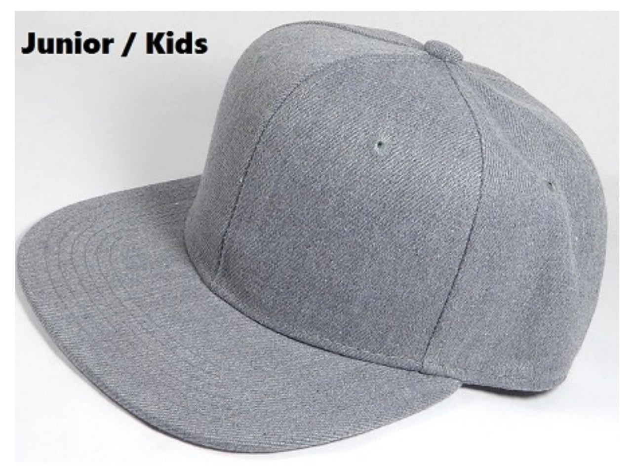 YOUTH SNAPBACK HATS WITH CUSTOM LEATHERETTE HAT PATCH