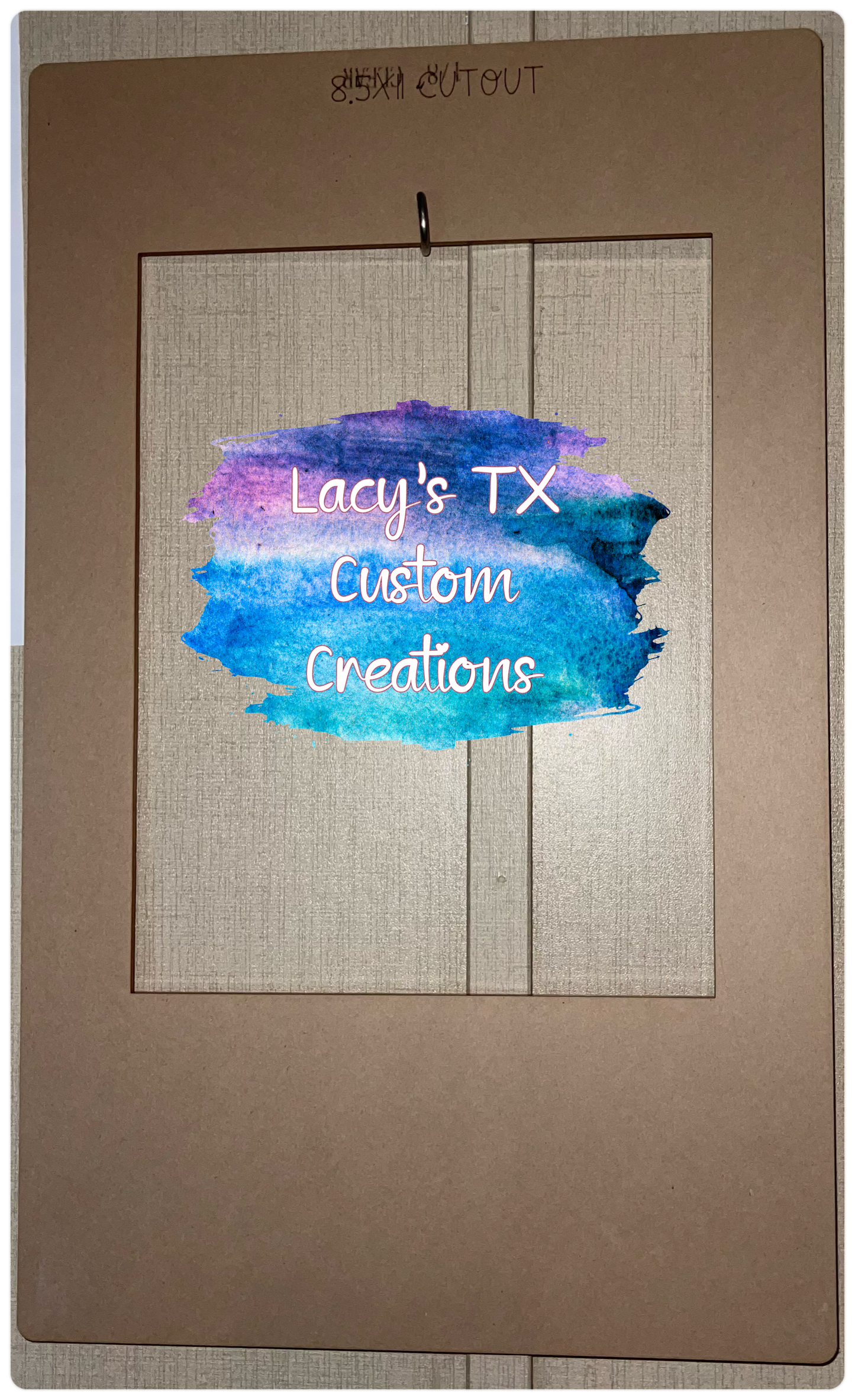 Custom Size Acrylic Stencil Shape