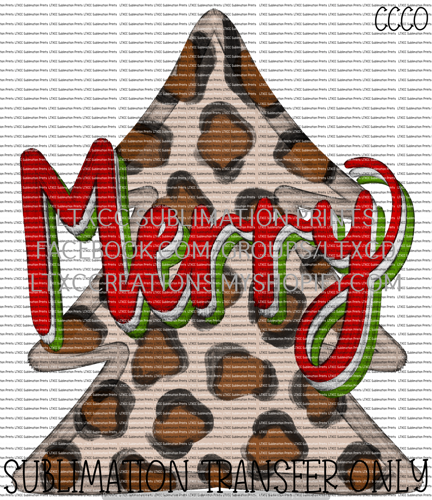 Merry Leopard Tree - SUBLIMATION PRINT TRANSFER