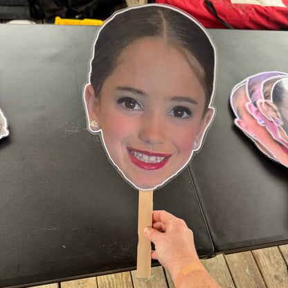 LAMINATED FACE/BODY ON A STICK!