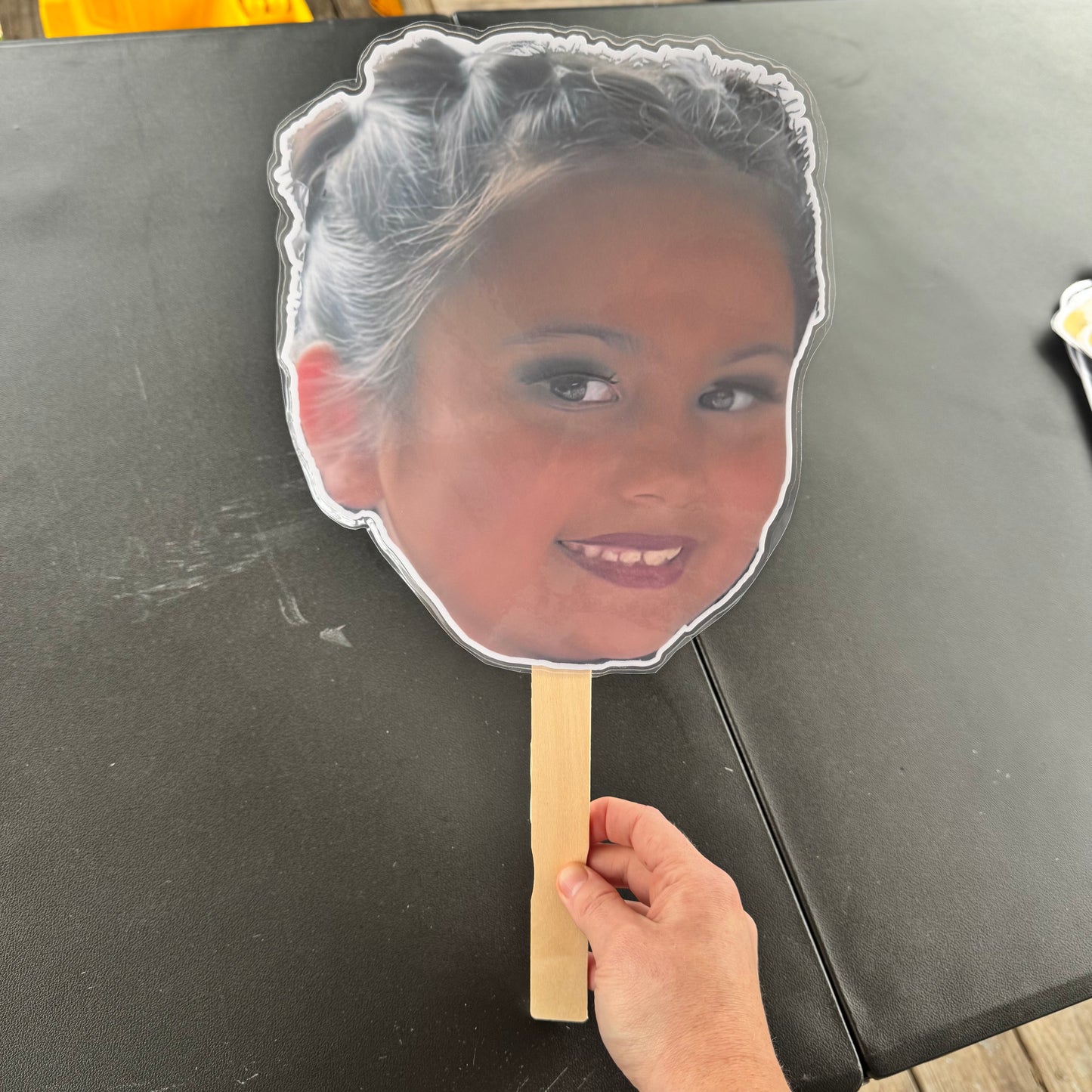 LAMINATED FACE/BODY ON A STICK!