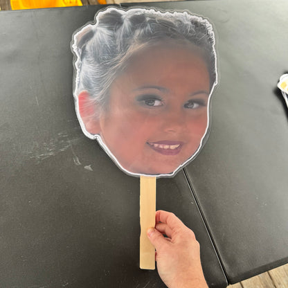 LAMINATED FACE/BODY ON A STICK!