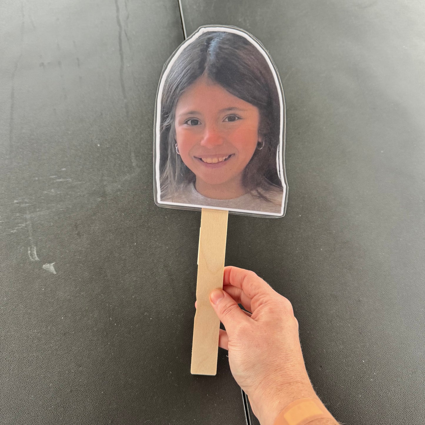LAMINATED FACE/BODY ON A STICK!