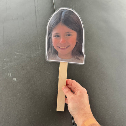 LAMINATED FACE/BODY ON A STICK!
