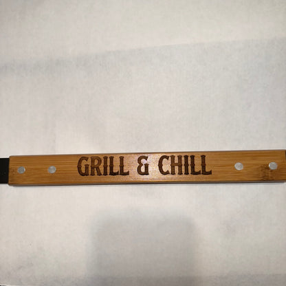 ENGRAVED - 19 1/4" Bamboo Barbeque Spatula with Bottle Opener
