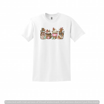 SALE OF THE WEEK - SUBLIMATION GINGERBREAD T-SHIRT - GILDAN DRYBLEND 50/50