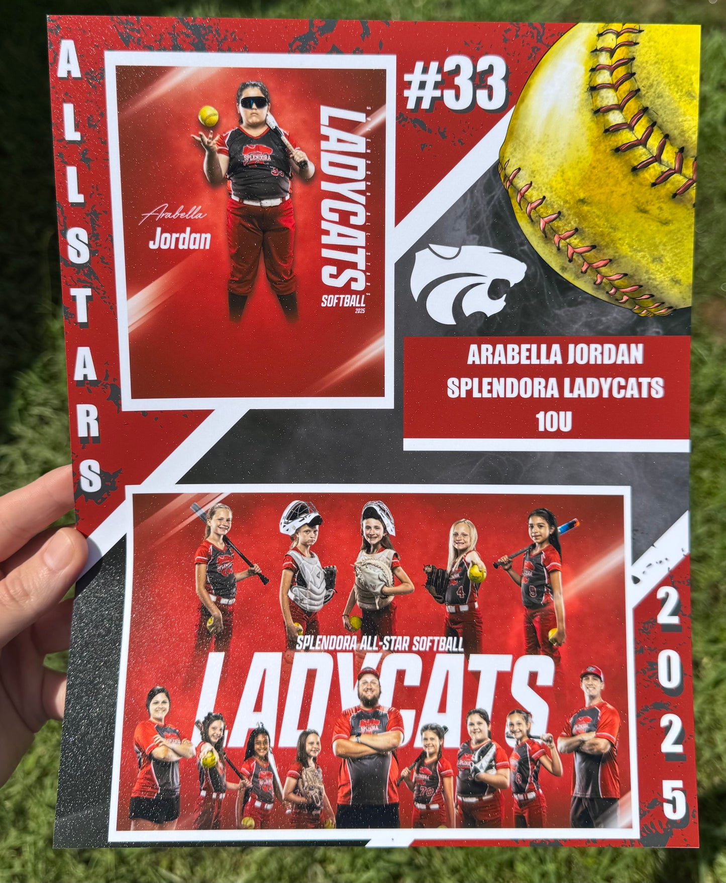 Team Custom Printed Memory Mates – 8.5" x 11"