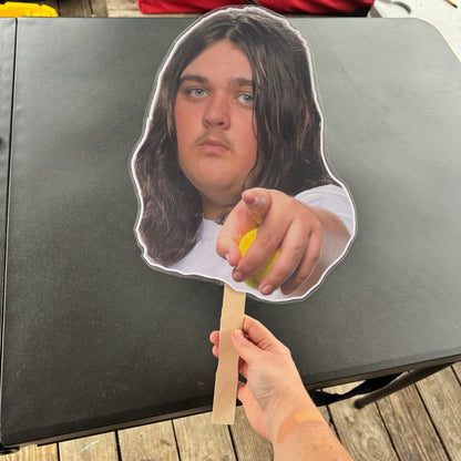 LAMINATED FACE/BODY ON A STICK!