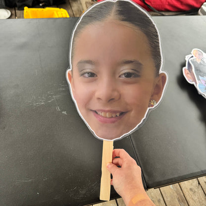 LAMINATED FACE/BODY ON A STICK!