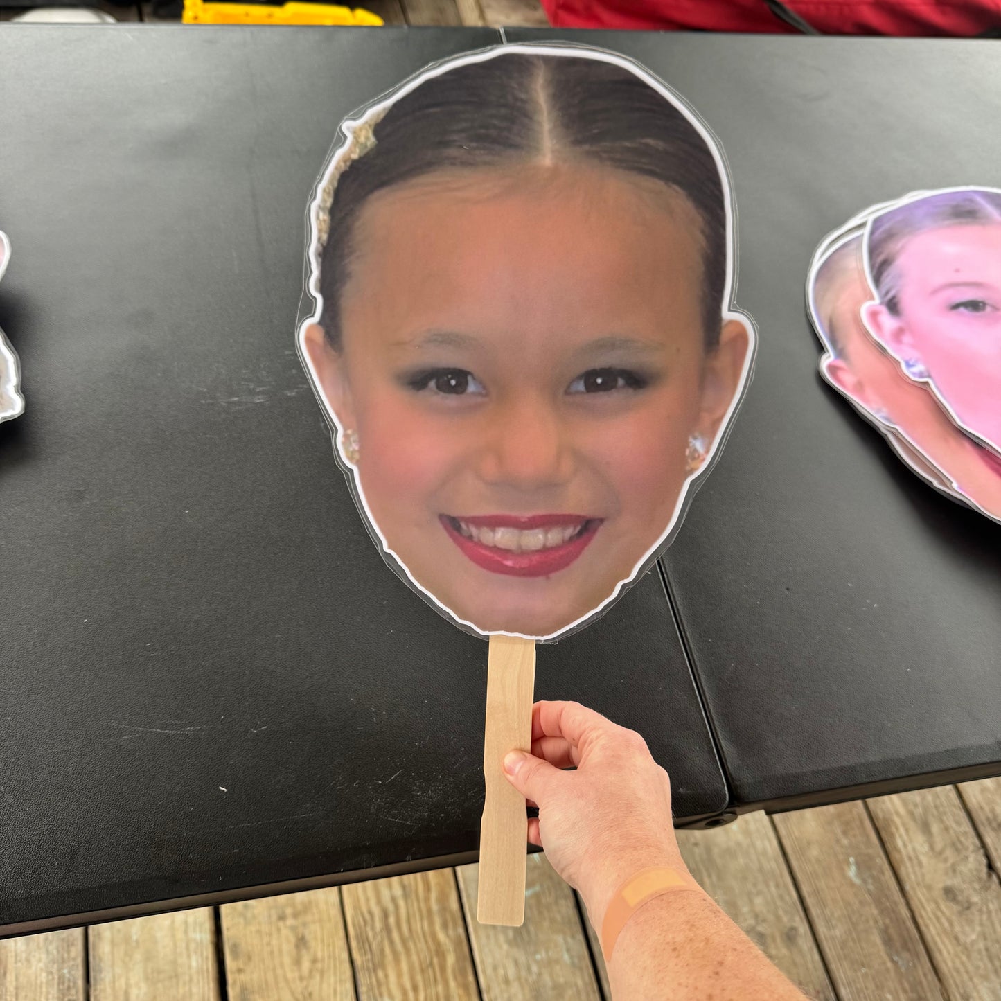LAMINATED FACE/BODY ON A STICK!