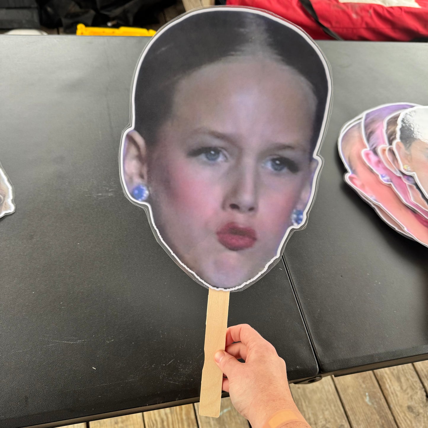 LAMINATED FACE/BODY ON A STICK!