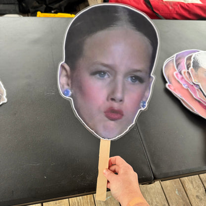 LAMINATED FACE/BODY ON A STICK!