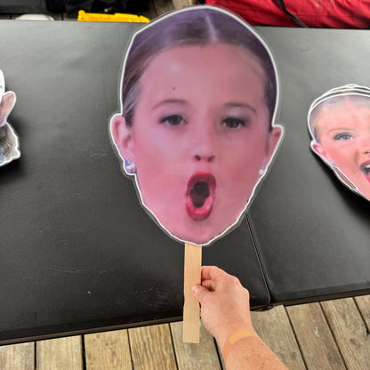 LAMINATED FACE/BODY ON A STICK!