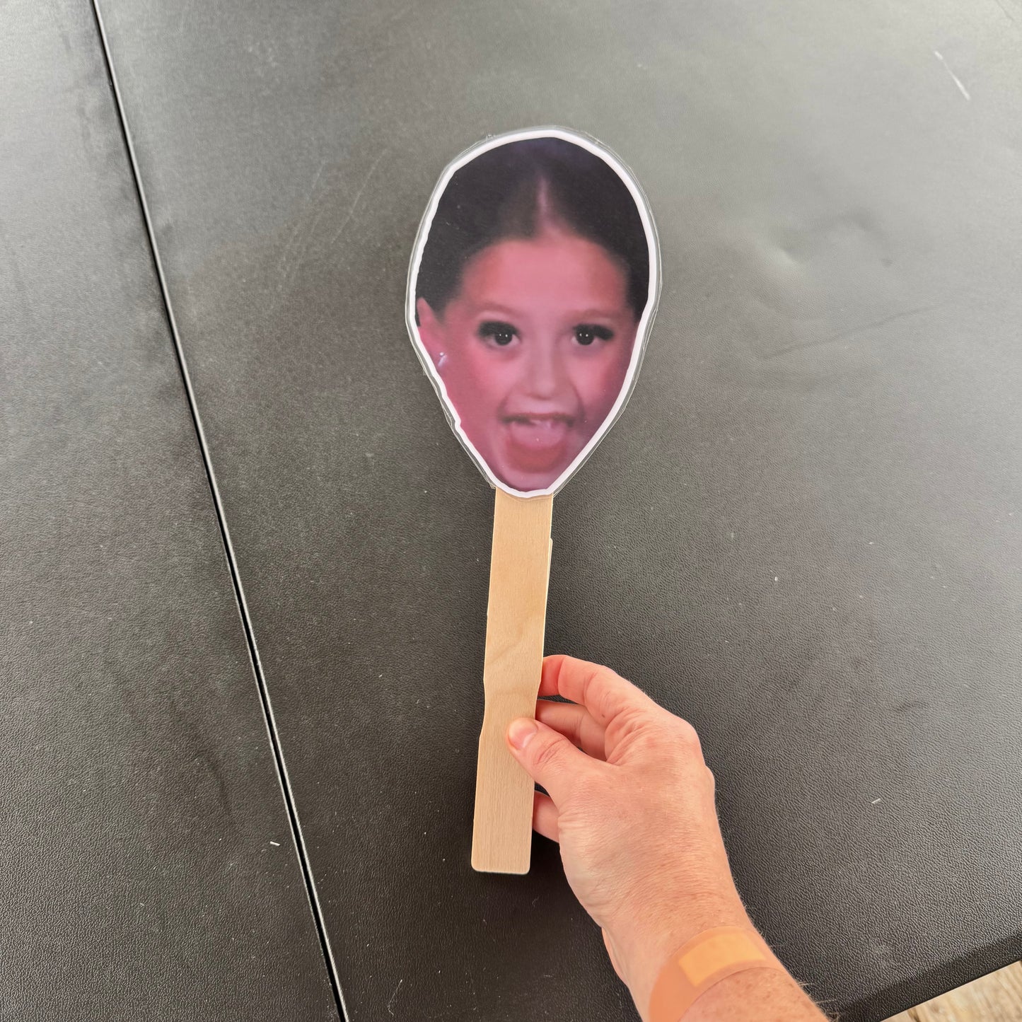 LAMINATED FACE/BODY ON A STICK!