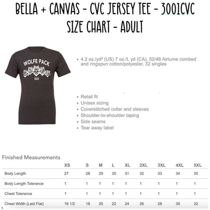 WOLFE PACK FAMILY REUNION 2023 SHIRT *ALL ORDERS DUE BY AUGUST 1ST*