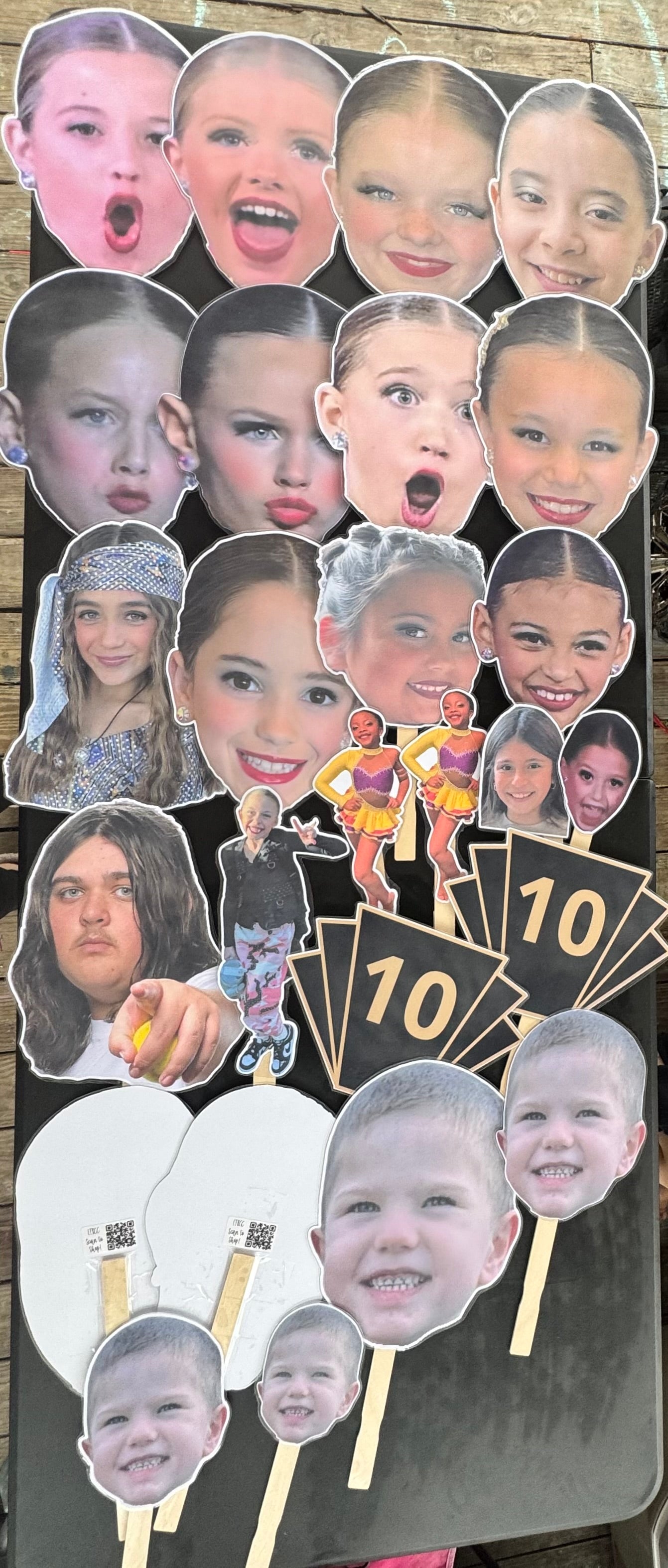 LAMINATED FACE/BODY ON A STICK!