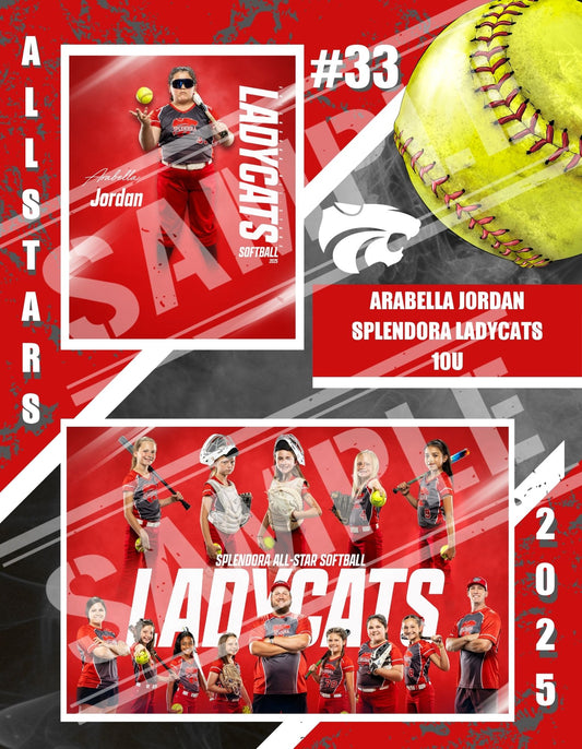 Team Custom Printed Memory Mates – 8.5" x 11"